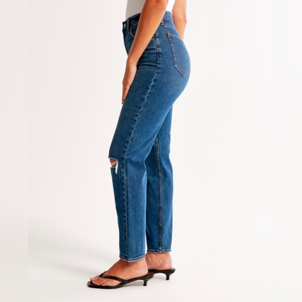 Abercrombie Curve Love The Ankle Straight Ultra High Rise Jeans Size 25, 0 Short